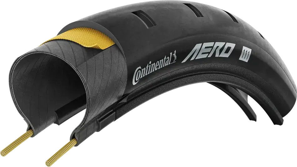 Continental Aero 111 Race Tyre (Front) - Tubeless Folding 700x29C Continental