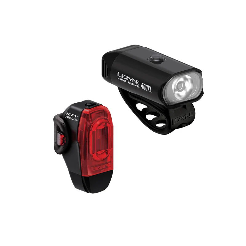 Lezyne Mini 400 & KTV Pro+ 150 Drive LED Light Combo