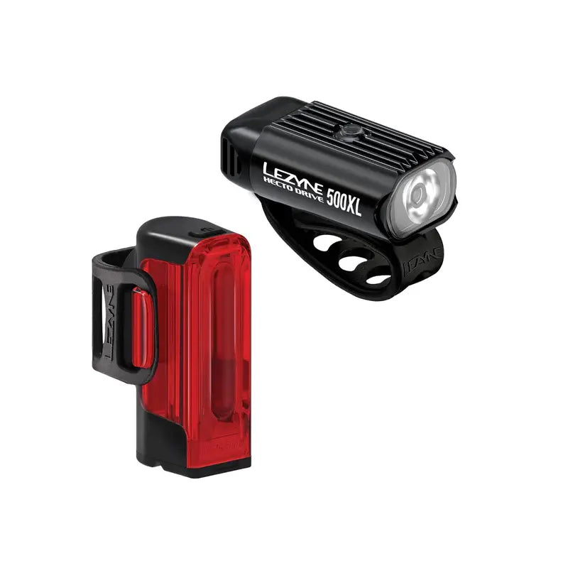 Lezyne Hecto 500 & Strip 300+ Drive LED Light Combo Pair Lezyne
