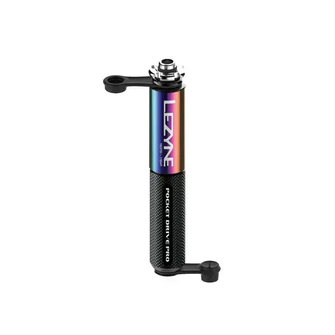 Lezyne Pocket Drive Pro High Volume Hand Pump - Neo Oil Slick/Black Lezyne