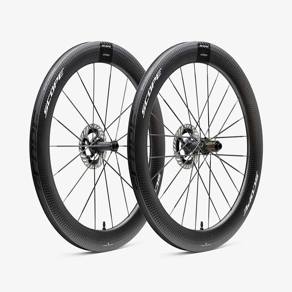 Scope Artech Disc Brake 6 Road Wheelset w Fish Scales Scope Cycling