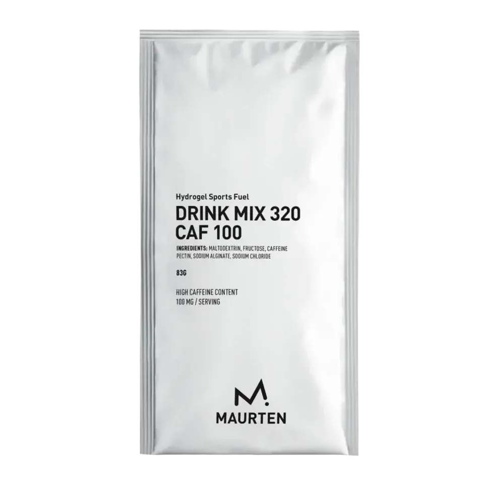 Maurten Drink Mix 320 Caf 100 High-Carb Hydrogel Sports Drink with Caffeine (83g) Maurten