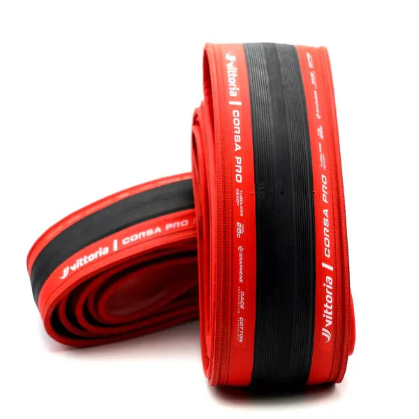 Vittoria Corsa Pro TLR - Special Edition Red - 700 x 28mm Folding Tyre