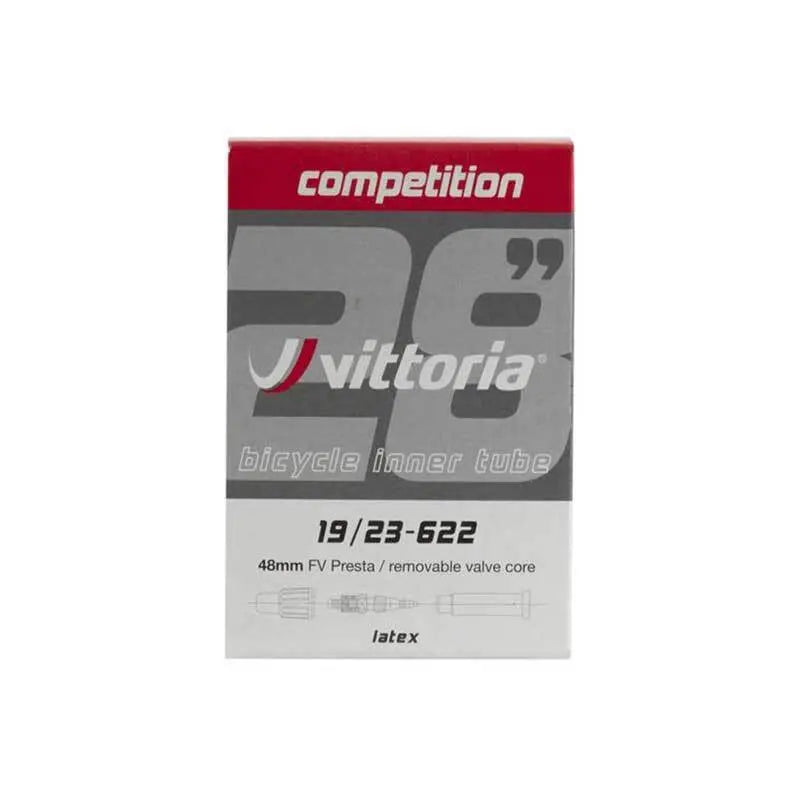 Vittoria Competition Latex Tube 700c Tube w French Valve 48mm w Removable Valve Core Vittoria