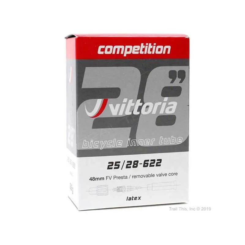 Vittoria Competition Latex Tube 700c Tube w French Valve 48mm w Removable Valve Core Vittoria