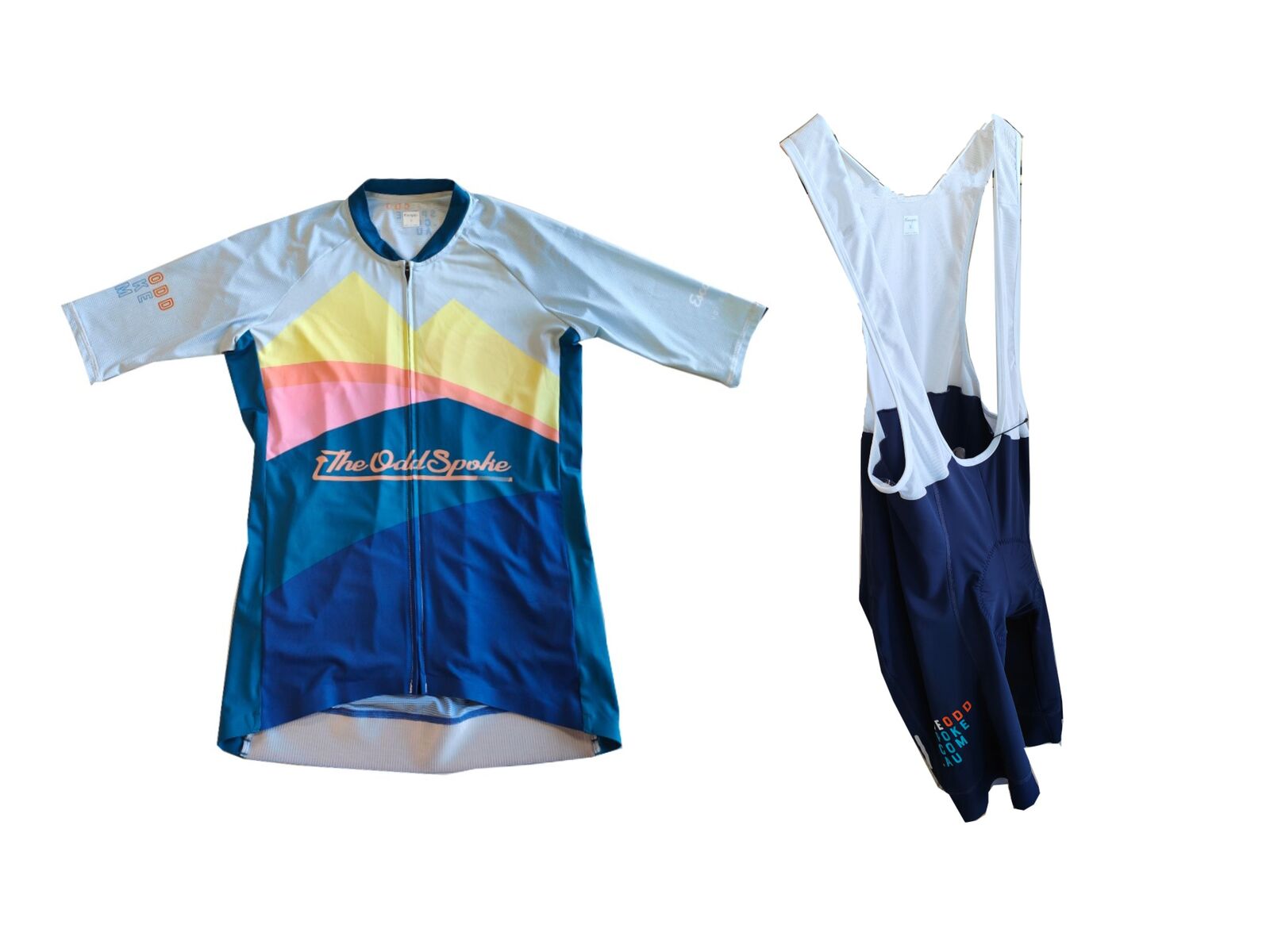 2022 The Odd Spoke Escape Cycling Kit Combo (Jersey + Mens Bib)
