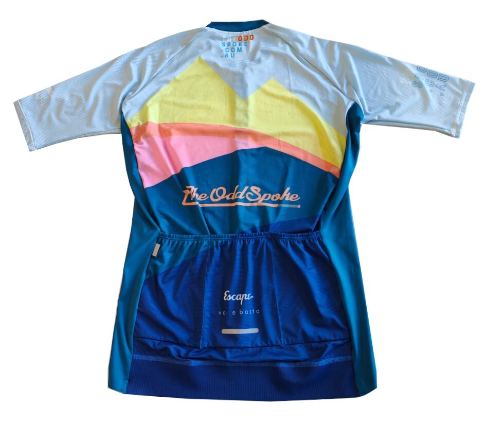 2022 The Odd Spoke Escape Cycling Kit Combo (Jersey + Mens Bib)
