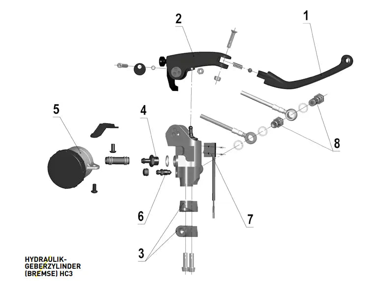 Magura Lever Blade HC3, 1-Finger Aluminum