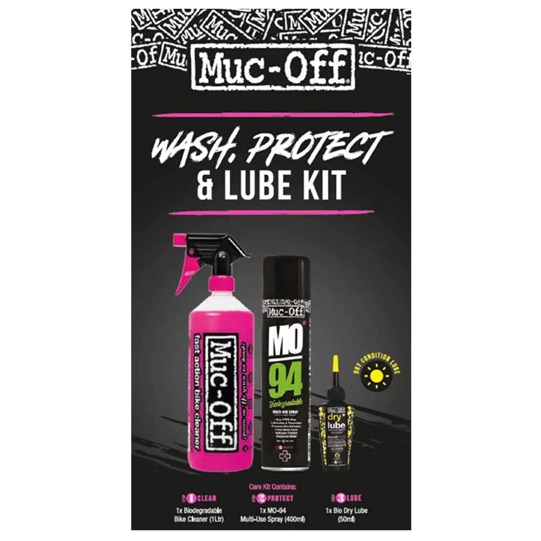 Muc-Off Wash Protect & Dry Lube Kit Muc-Off