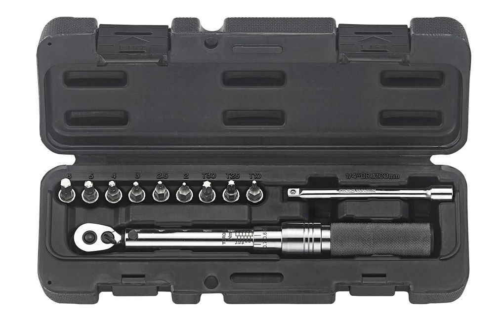 Giant Torque Wrench Set (2-15Nm) w Hex, Torx & Extension Bar