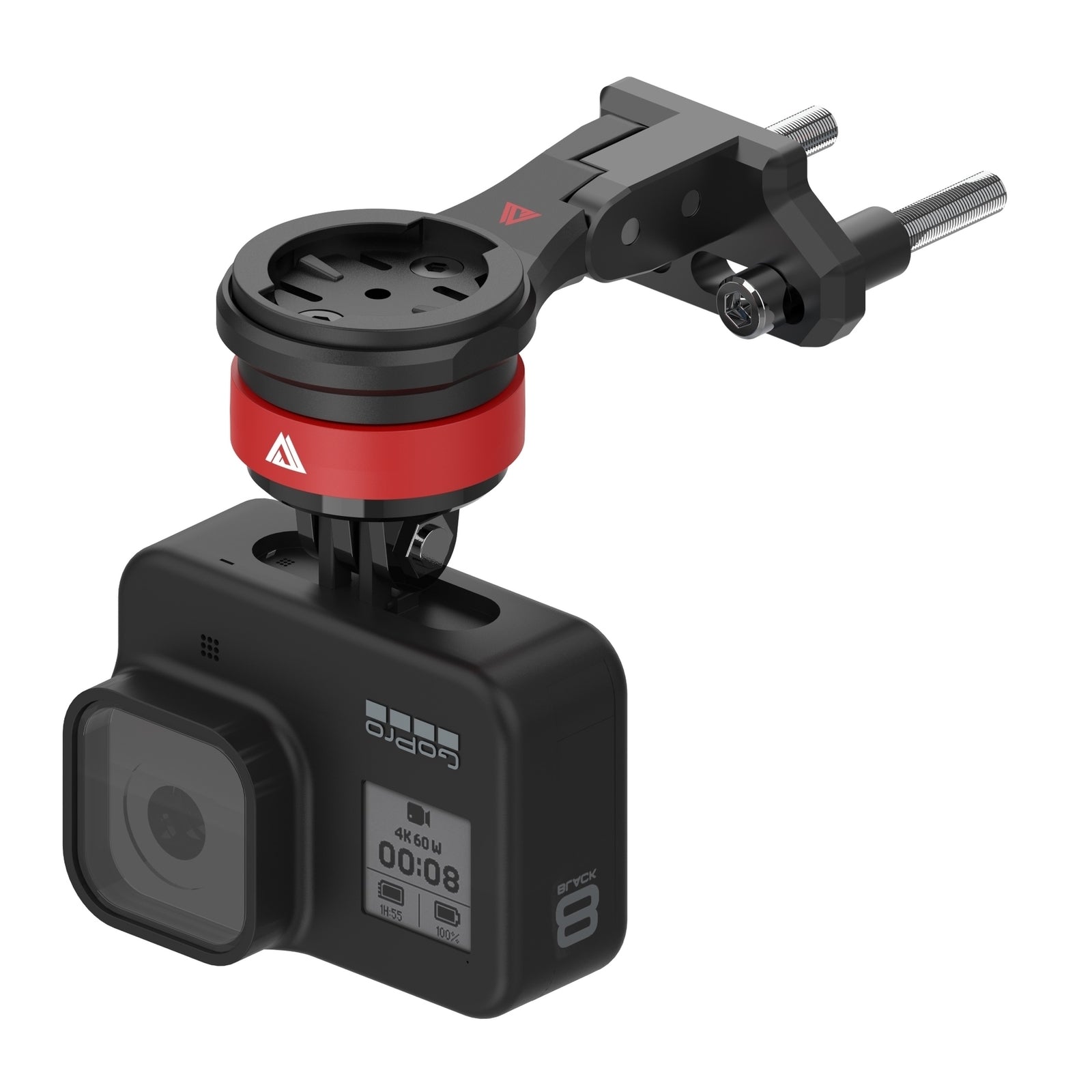 KOM Stem Mount w/Quick Release GoPro (Compatible w Garmin & Wahoo)