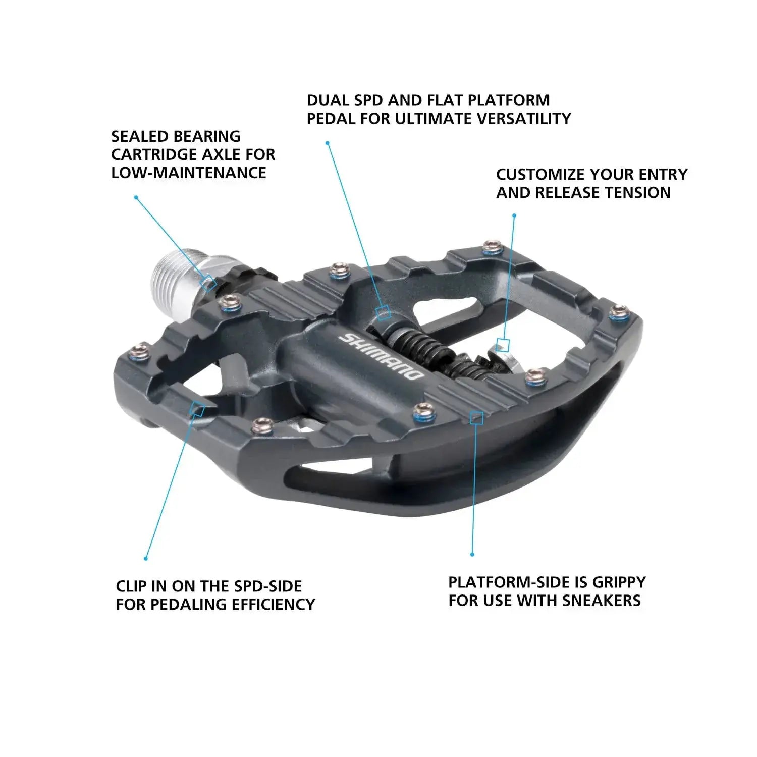 Shimano PD-EH500 SPD Pedals Explorer Flat Side / SPD Side Shimano