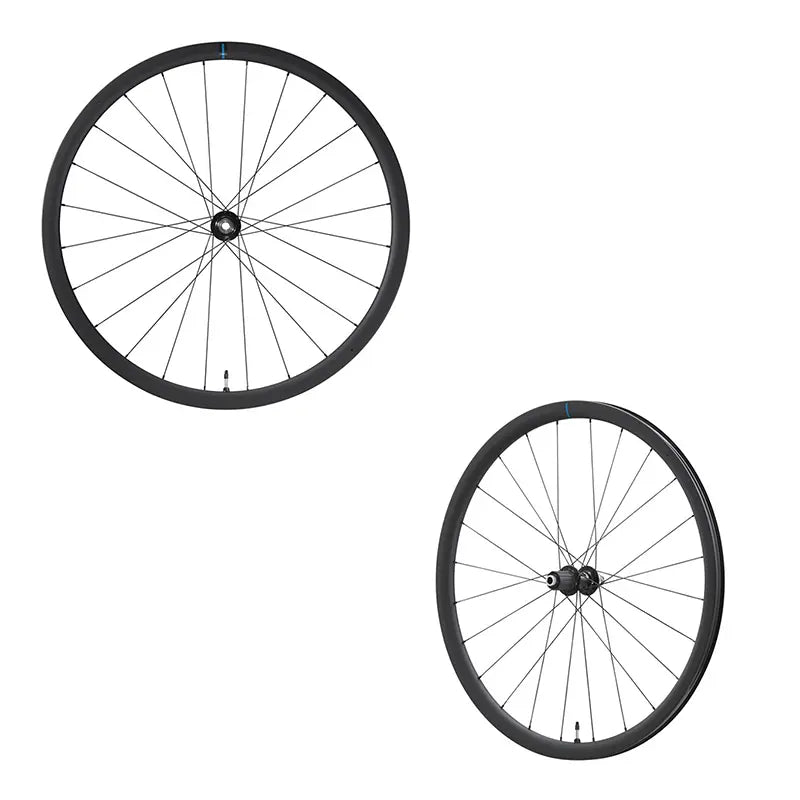 Shimano 105 C32 WH-RS710 Carbon Tubeless Road Wheelset w 11-34T 105 Cassette Shimano