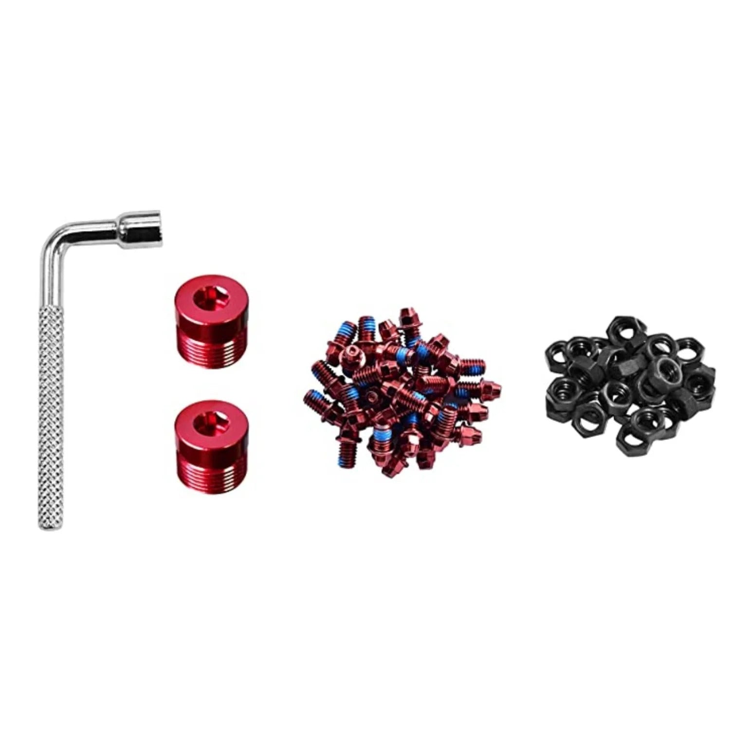 FUNN - Stud Kit - Black Magic (Stud + Nuts 32 Pieces / Side Cap 2 Pieces - 4mm Wrench)