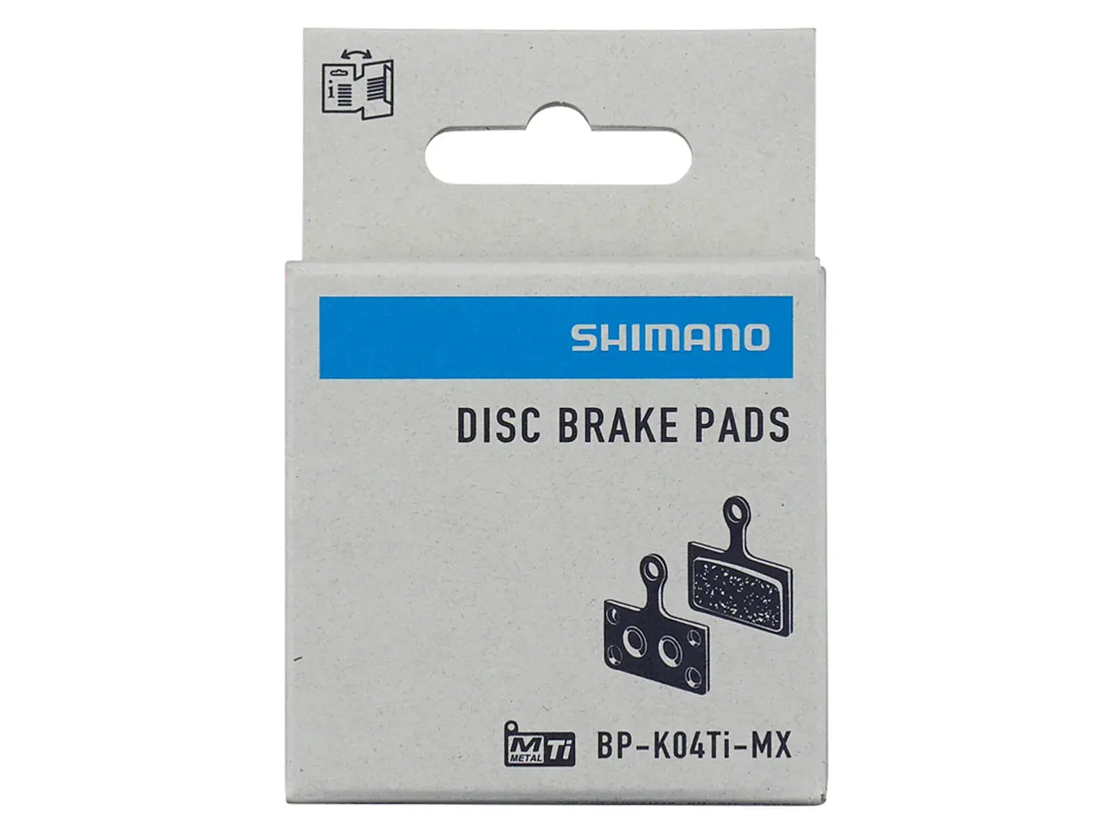 Shimano K04Ti Metal Disc Brake Pads with Titanium Backing Plate Shimano