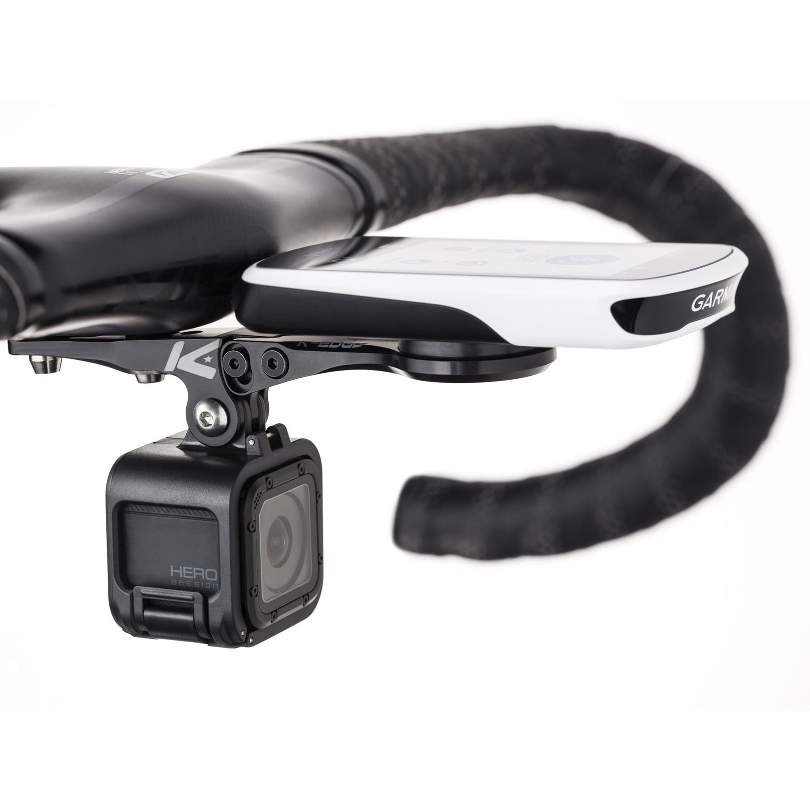 K-EDGE Garmin Integrated Handlebar System Mount Combo - Black