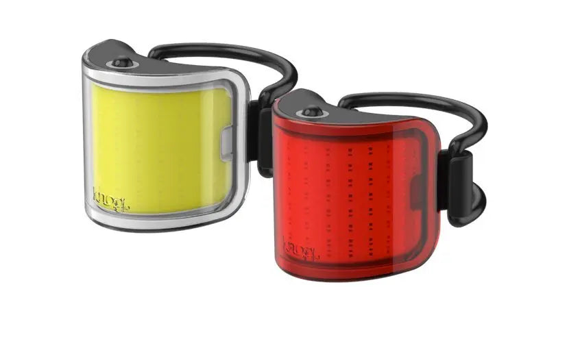 Knog Lil Cobber Twinpack Front and Rear Bike Light Set - 330 Degree Beam Angle Knog