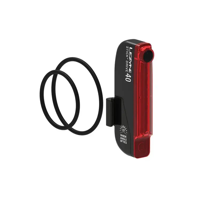 Lezyne Stick+ Drive 40 Rear USB Rechargeable Bike Light Lezyne