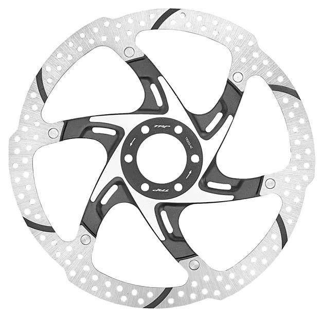 TRP-33 Disc Brake Rotor Stainless Steel - 6-Bolt, Silver/Black