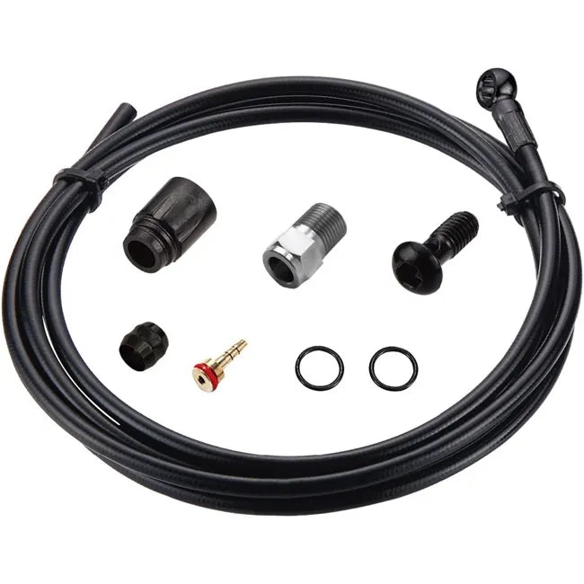 Tektro Disc Brake Hydraulic Hose + Banjo ø5.0mm x 2000mm, Black