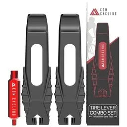 Kom Cycling Tire Lever Combo Set w Valve Core Tool KOM Cycling