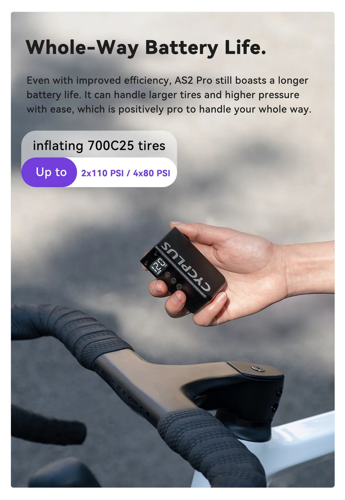 Cycplus AS2 Pro Mini USB Portable Pump