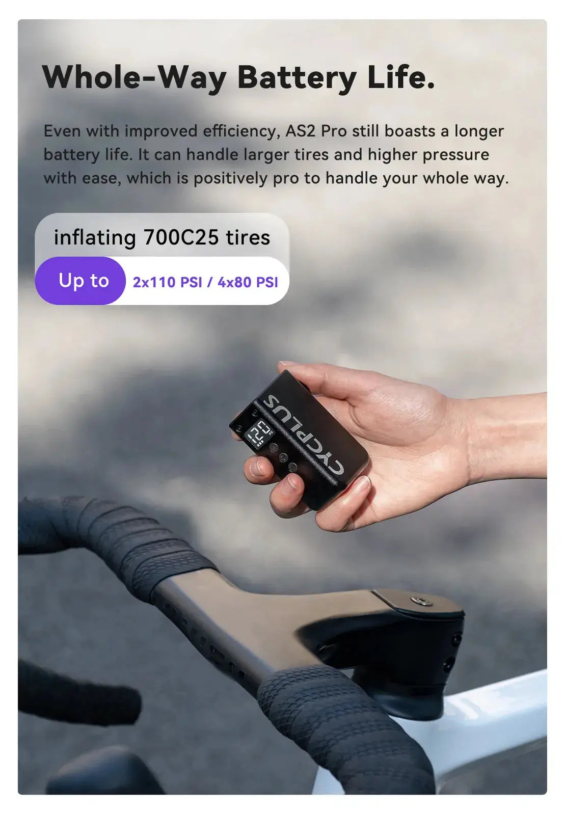 Cycplus AS2 Pro Mini USB Portable Pump