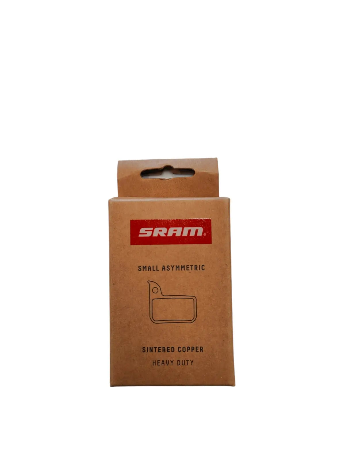 SRAM Small Asymmetric Disc Brake Pads Metal Sintered Copper w Steel Backing Plate