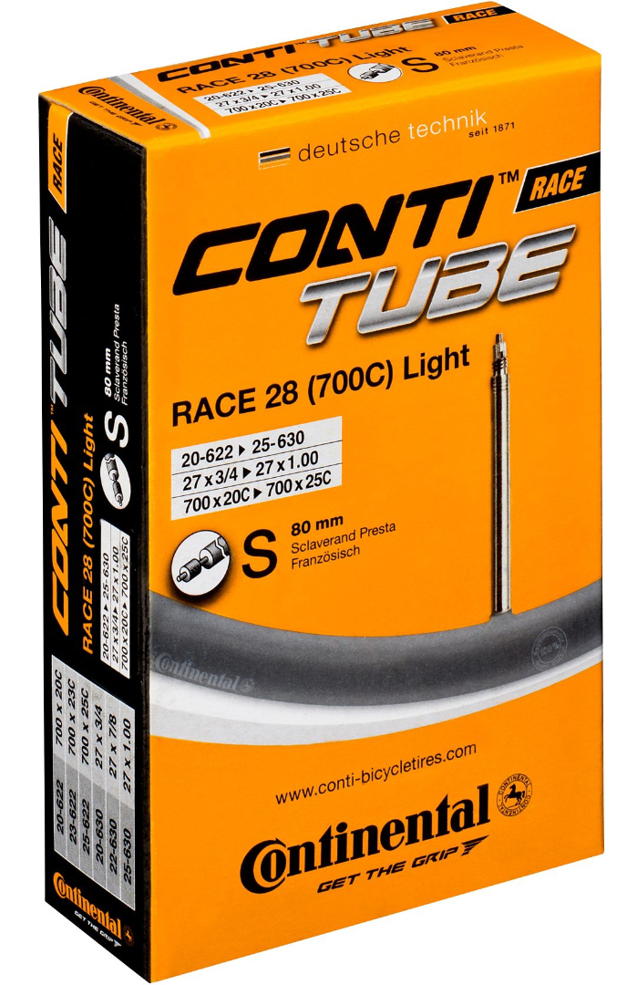 Continental Conti Race Tube Long Valve [Size: 700x20-25c] [Valve Length: 80mm]