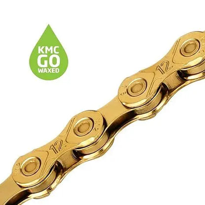 KMC X12 Waxed Chain 126 Links - Gold KMC
