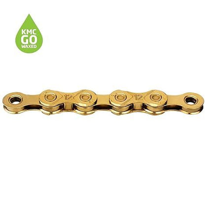 KMC X12 Waxed Chain 126 Links - Gold