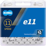 KMC 11 Speed e11 Chain [Colour: Silver] [Size: 1/2"x11/128"]