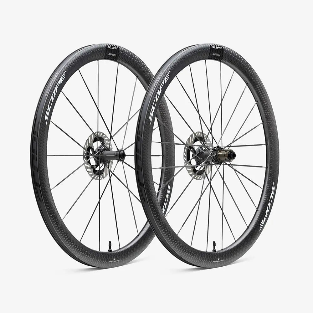Scope Artech Disc Brake 4 Road Wheelset w Fish Scales Scope Cycling