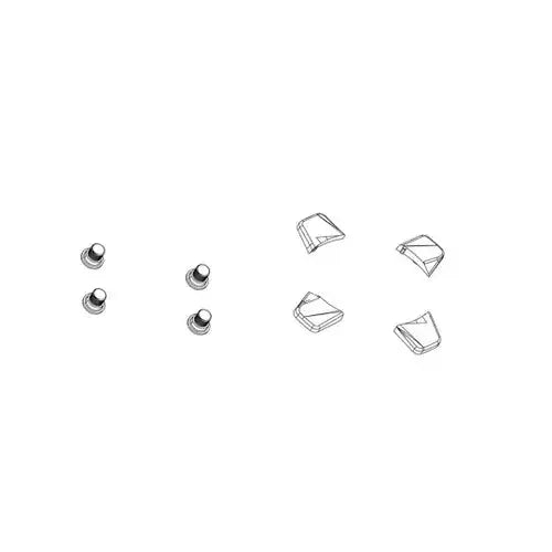 CHAINRING BOLT KIT 4X2 M8X4.75X8.75 STEEL 94/107 BCD BLACK QTY 4