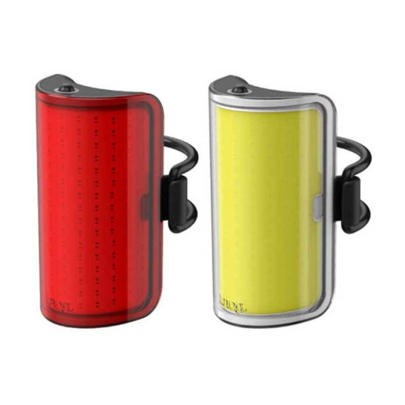 Knog Mid Cobber Twinpack Front and Rear Bike Light Set - 330 Degree Beam Angle