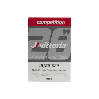 Vittoria Competition Latex Tube 700c Tube w French Valve 48mm w Removable Valve Core Vittoria