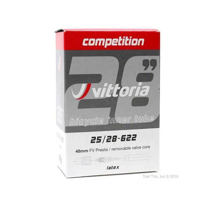 Vittoria Competition Latex Tube 700c Tube w French Valve 48mm w Removable Valve Core Vittoria