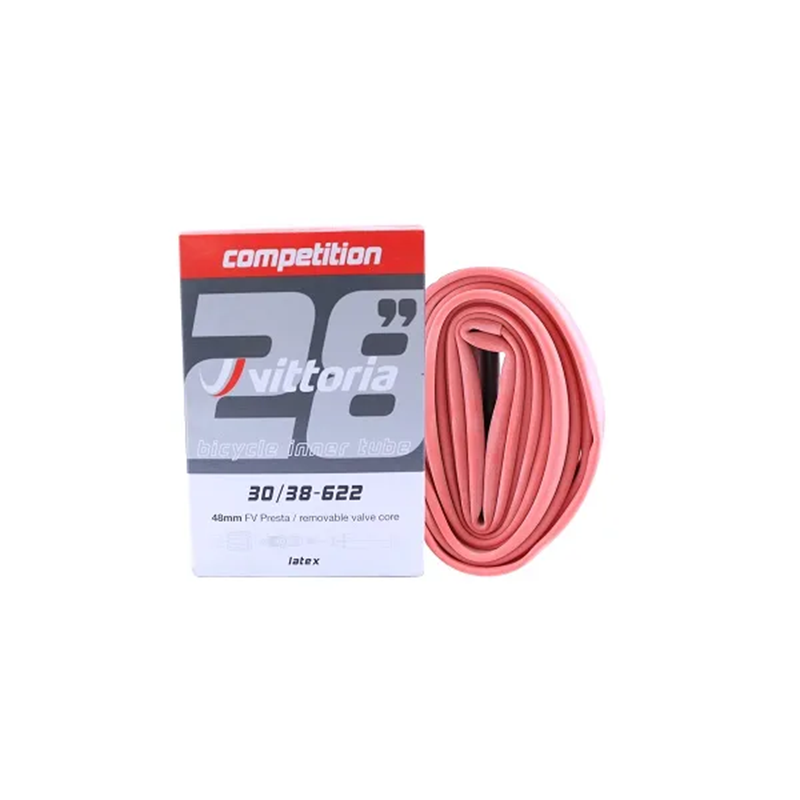 Vittoria Competition Latex Tube 700c Tube w French Valve 48mm w Removable Valve Core