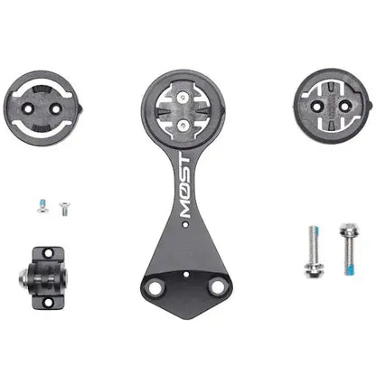 Pinarello Most iTalon Ultra v2 Computer Mount Alloy Black For Garmin 1050 & Wahoo ACE