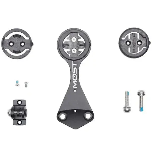 Pinarello Most iTalon Ultra v2 Computer Mount Alloy Black For Garmin 1050 & Wahoo ACE