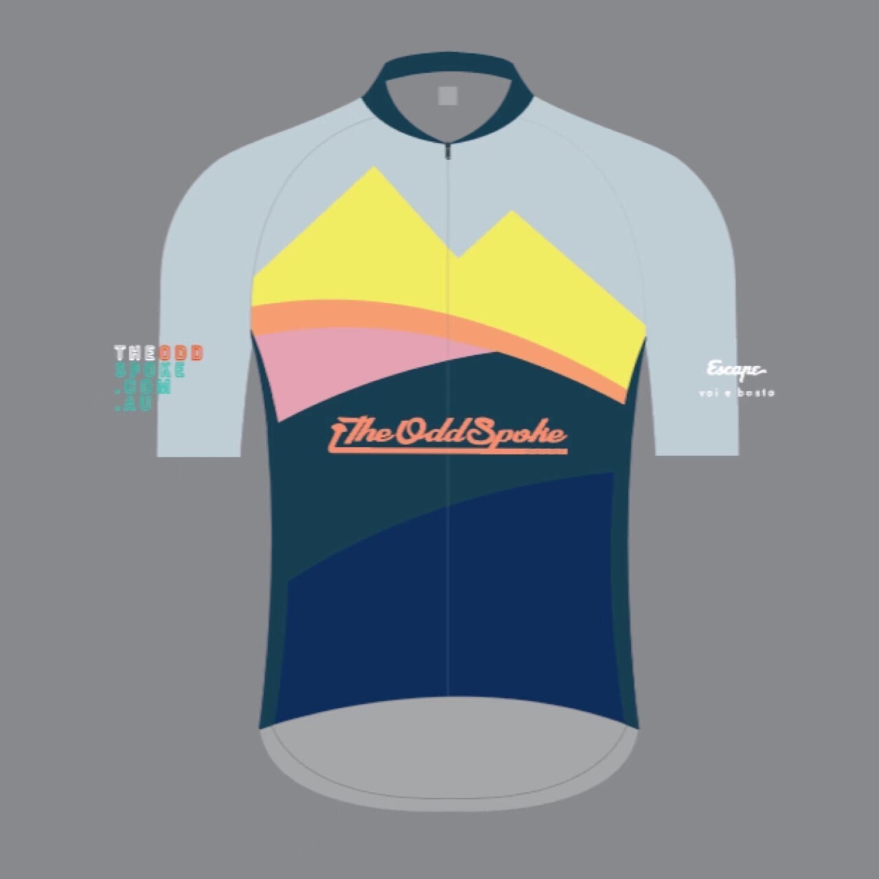 2022 The Odd Spoke Escape Unisex Short Sleeve Cycling Jersey