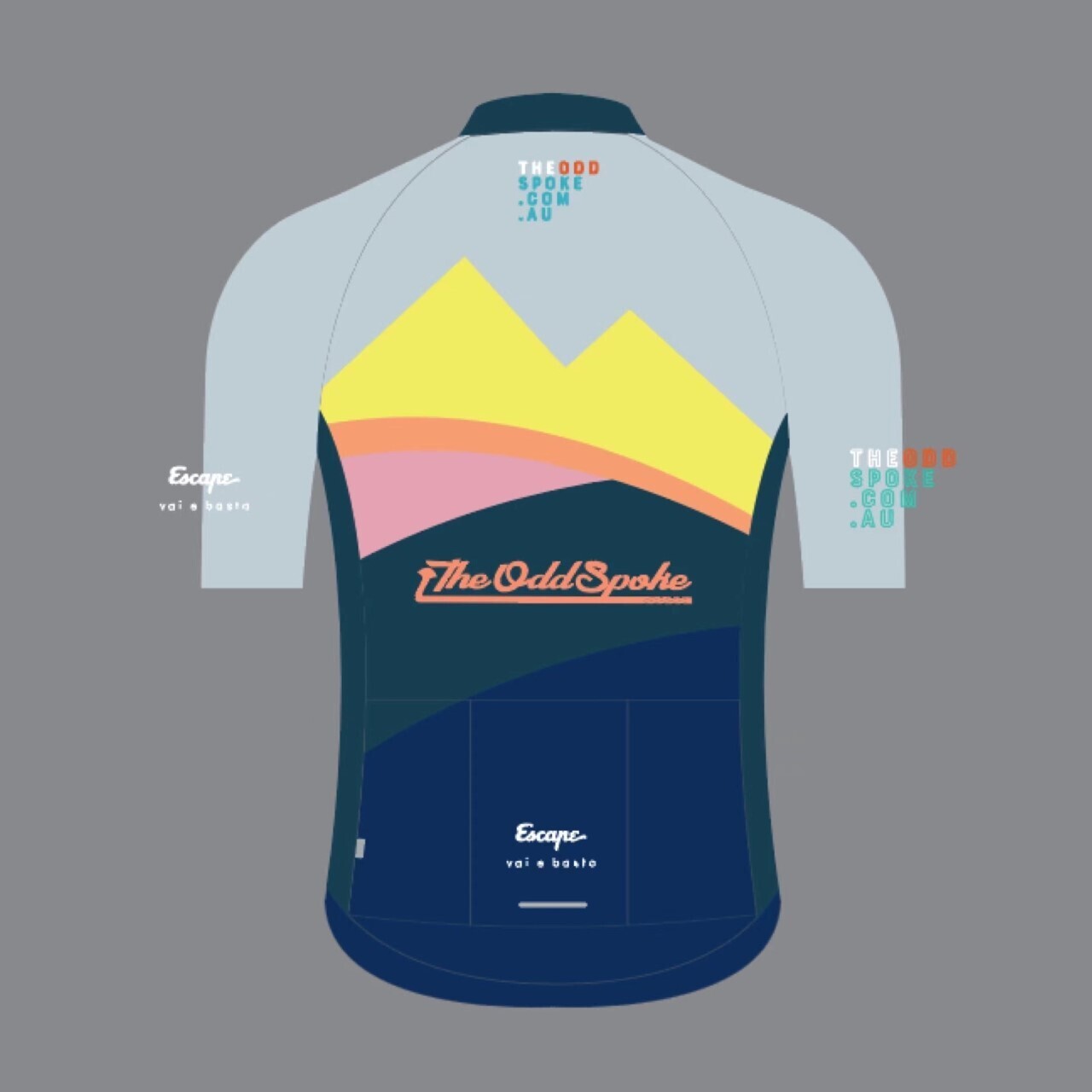 2022 The Odd Spoke Escape Unisex Short Sleeve Cycling Jersey