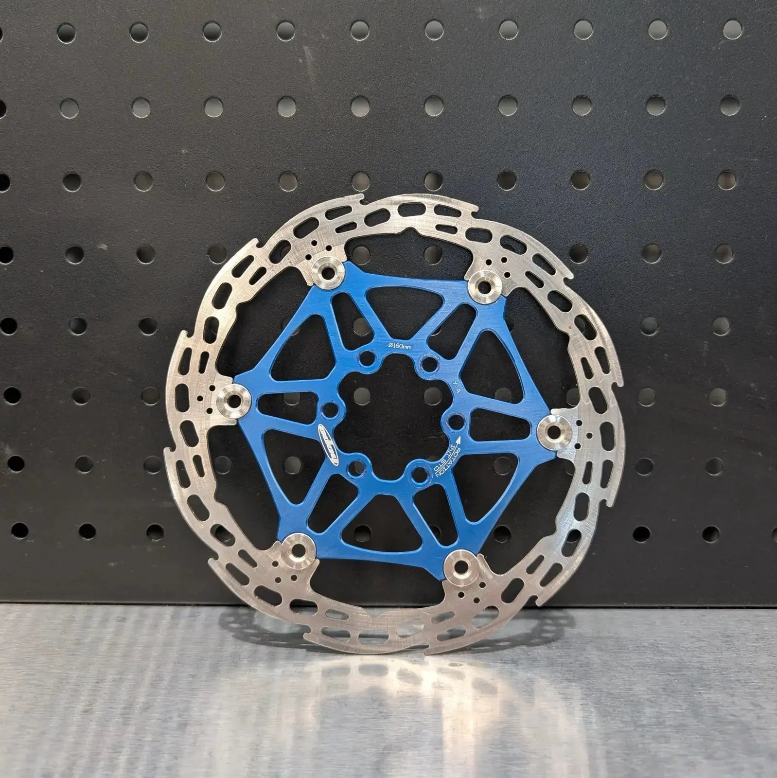 Hope Floating Rotor 160mm Blue - Second Spin