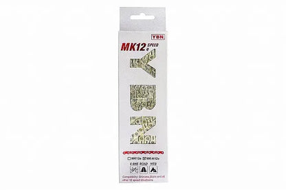 YBN MK12e 12 Speed Chain - 136L - Flat Top + T-Type Compatible