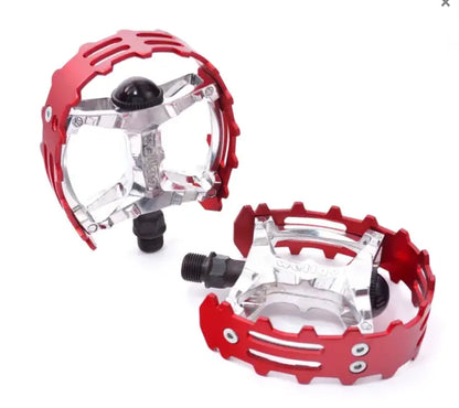 Wellgo XC-II Bear Trap Alloy BMX Pedals - 1/2" Cromoly Axle