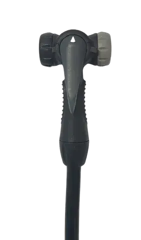 Universal Pump Head w Twin Valve & Hose & Thumb Block Lever for Presta and Schrader