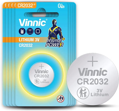 Vinnic CR2032 Lithium 3V Coin Battery (Single)