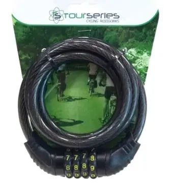 Bicycle Combination Cable Lock 12 mm × 1800 mm – Resettable Security Lock