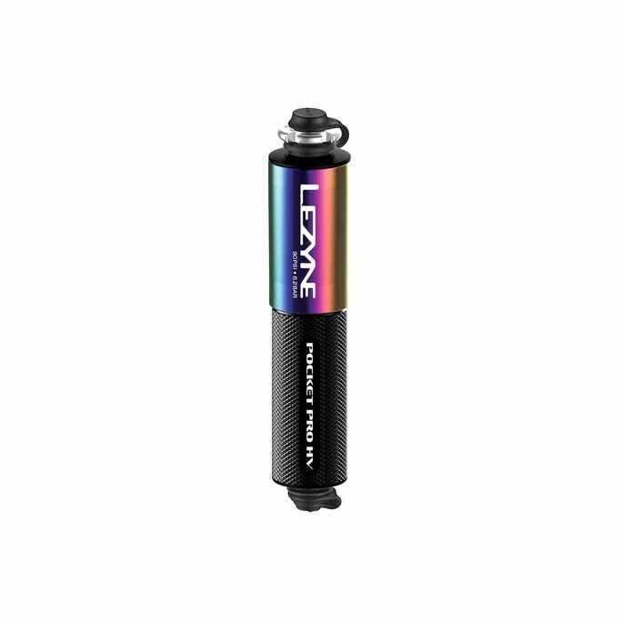 Lezyne Pocket Drive Pro High Volume Hand Pump - Neo Oil Slick/Black