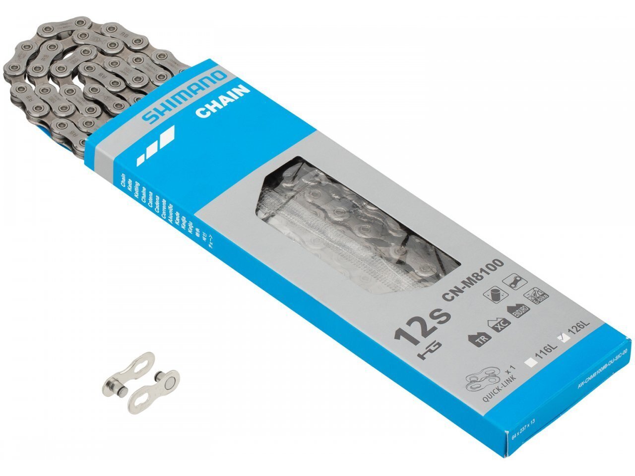 Shimano Ultegra/Deore XT CN-M8100 HG 12 Speed Chain (E-Bike Rated)